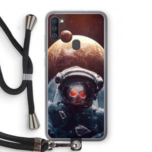 CaseCompany Voyager: Samsung Galaxy A11 Transparant Hoesje met koord