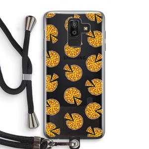 CaseCompany You Had Me At Pizza: Samsung Galaxy J8 (2018) Transparant Hoesje met koord
