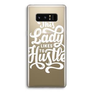 CaseCompany Hustle Lady: Samsung Galaxy Note 8 Transparant Hoesje