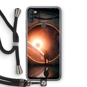 CaseCompany Ephemeral: Samsung Galaxy A11 Transparant Hoesje met koord