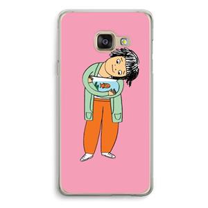 CaseCompany Visknuffel: Samsung A3 (2017) Transparant Hoesje