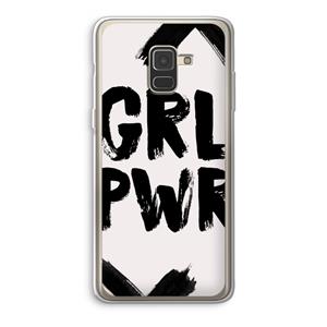 CaseCompany Girl Power #2: Samsung Galaxy A8 (2018) Transparant Hoesje