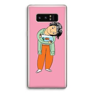 CaseCompany Visknuffel: Samsung Galaxy Note 8 Transparant Hoesje
