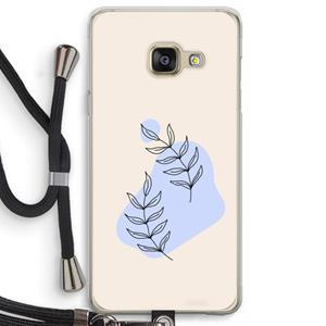 CaseCompany Leaf me if you can: Samsung Galaxy A3 (2016) Transparant Hoesje met koord