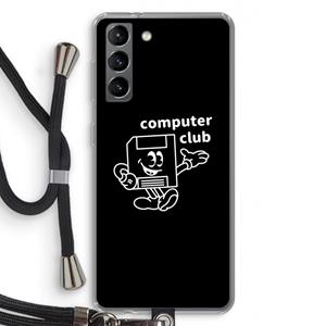 CaseCompany Floppyhead: Samsung Galaxy S21 Transparant Hoesje met koord