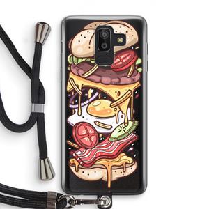 CaseCompany Diet Coke Please: Samsung Galaxy J8 (2018) Transparant Hoesje met koord