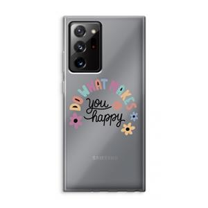 CaseCompany Happy days: Samsung Galaxy Note 20 Ultra / Note 20 Ultra 5G Transparant Hoesje