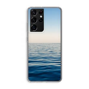 CaseCompany Water horizon: Samsung Galaxy S21 Ultra Transparant Hoesje