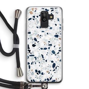 CaseCompany Terrazzo N°1: Samsung Galaxy J8 (2018) Transparant Hoesje met koord