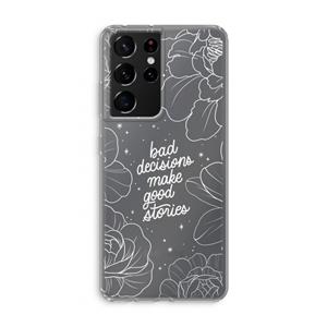 CaseCompany Good stories: Samsung Galaxy S21 Ultra Transparant Hoesje