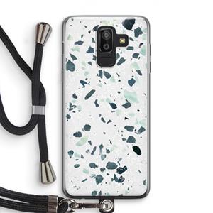 CaseCompany Terrazzo N°2: Samsung Galaxy J8 (2018) Transparant Hoesje met koord