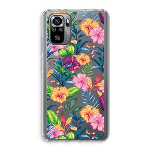 CaseCompany Tropisch 2: Xiaomi Redmi Note 10S Transparant Hoesje