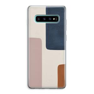 CaseCompany Geo #5: Samsung Galaxy S10 Plus Transparant Hoesje