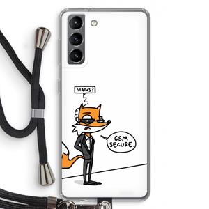 CaseCompany GSM secure: Samsung Galaxy S21 Transparant Hoesje met koord