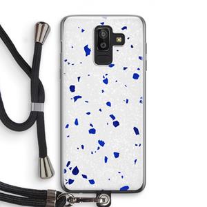 CaseCompany Terrazzo N°5: Samsung Galaxy J8 (2018) Transparant Hoesje met koord