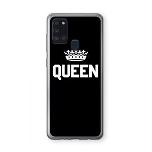 CaseCompany Queen zwart: Samsung Galaxy A21s Transparant Hoesje