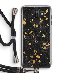 CaseCompany Terrazzo N°7: Samsung Galaxy J8 (2018) Transparant Hoesje met koord