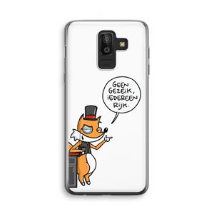 CaseCompany Geen Gezeik: Samsung Galaxy J8 (2018) Transparant Hoesje