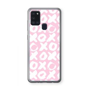 CaseCompany XOXO: Samsung Galaxy A21s Transparant Hoesje