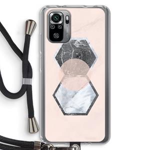 CaseCompany Creatieve toets: Xiaomi Redmi Note 10S Transparant Hoesje met koord