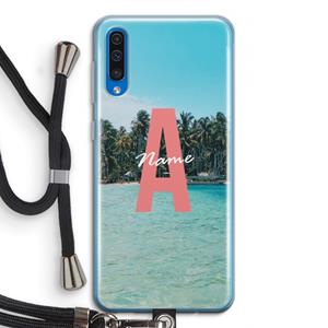 CaseCompany Pacific Dream: Samsung Galaxy A50 Transparant Hoesje met koord