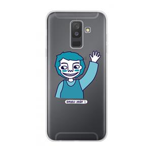 CaseCompany Zwaai: Samsung Galaxy A6 Plus (2018) Transparant Hoesje