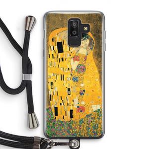 CaseCompany Der Kuss: Samsung Galaxy J8 (2018) Transparant Hoesje met koord