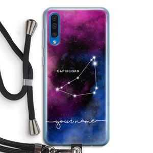 CaseCompany Sterrenbeeld - Donker: Samsung Galaxy A50 Transparant Hoesje met koord