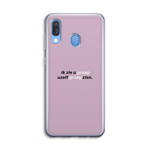 CaseCompany uzelf graag zien: Samsung Galaxy A40 Transparant Hoesje