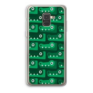 CaseCompany Crocs: Samsung Galaxy A8 (2018) Transparant Hoesje