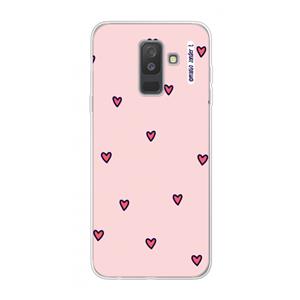 CaseCompany Hartjes: Samsung Galaxy A6 Plus (2018) Transparant Hoesje