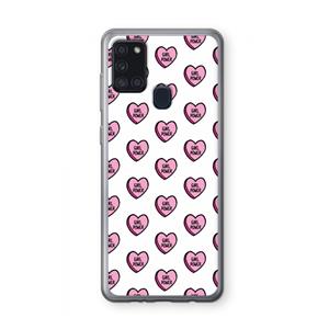 CaseCompany GIRL POWER: Samsung Galaxy A21s Transparant Hoesje