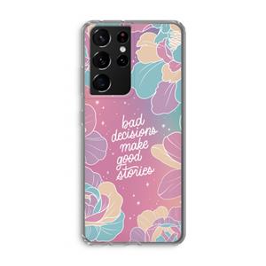 CaseCompany Good stories: Samsung Galaxy S21 Ultra Transparant Hoesje