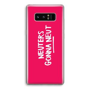 CaseCompany Neuters (roze): Samsung Galaxy Note 8 Transparant Hoesje