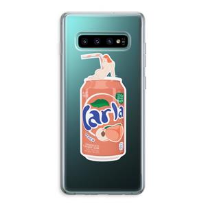 CaseCompany S(peach)less: Samsung Galaxy S10 Plus Transparant Hoesje
