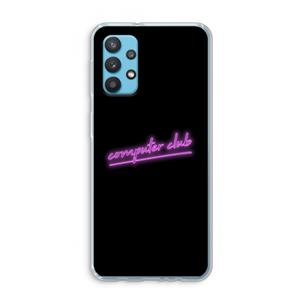 CaseCompany Vice Black: Samsung Galaxy A32 4G Transparant Hoesje