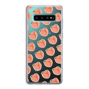 CaseCompany Just peachy: Samsung Galaxy S10 Plus Transparant Hoesje