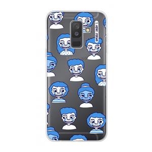 CaseCompany Gezichtjes: Samsung Galaxy A6 Plus (2018) Transparant Hoesje