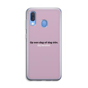 CaseCompany gij beslist: Samsung Galaxy A40 Transparant Hoesje