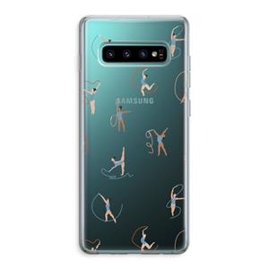 CaseCompany Dancing #3: Samsung Galaxy S10 Plus Transparant Hoesje