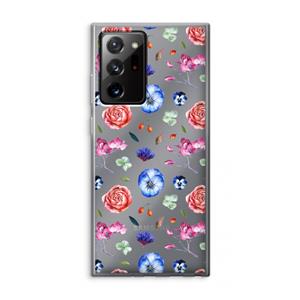 CaseCompany Bloemetjes: Samsung Galaxy Note 20 Ultra / Note 20 Ultra 5G Transparant Hoesje