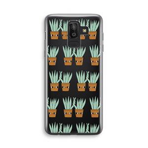 CaseCompany Sansevieria: Samsung Galaxy J8 (2018) Transparant Hoesje
