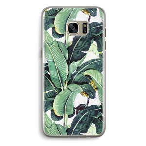 CaseCompany Bananenbladeren: Samsung Galaxy S7 Edge Transparant Hoesje