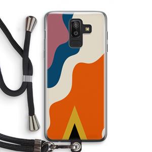 CaseCompany Noor A: Samsung Galaxy J8 (2018) Transparant Hoesje met koord