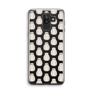 CaseCompany Uilen: Samsung Galaxy J8 (2018) Transparant Hoesje