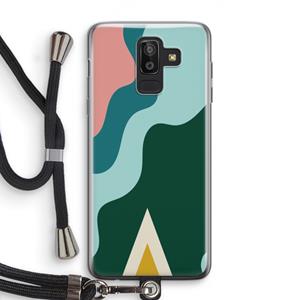 CaseCompany Noor B: Samsung Galaxy J8 (2018) Transparant Hoesje met koord