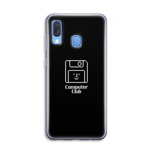 CaseCompany Hello: Samsung Galaxy A40 Transparant Hoesje