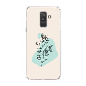 CaseCompany Violets are blue: Samsung Galaxy A6 Plus (2018) Transparant Hoesje