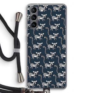 CaseCompany Makis: Samsung Galaxy S21 Transparant Hoesje met koord