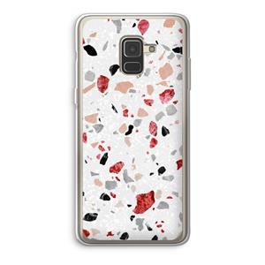 CaseCompany Terrazzo N°12: Samsung Galaxy A8 (2018) Transparant Hoesje